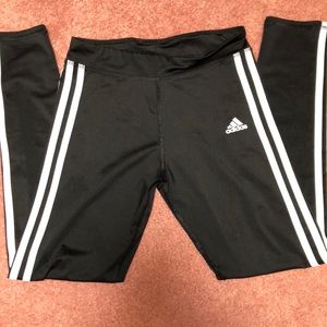 Girls adidas three stripe leggings